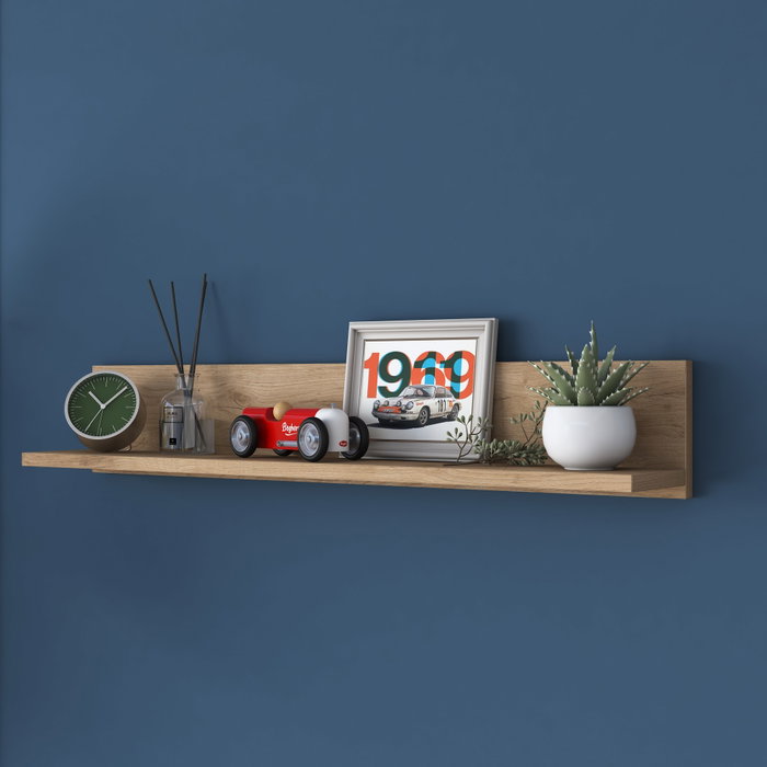 Hanah Home AE104 - 2669 Estantería de Pared Nogal
